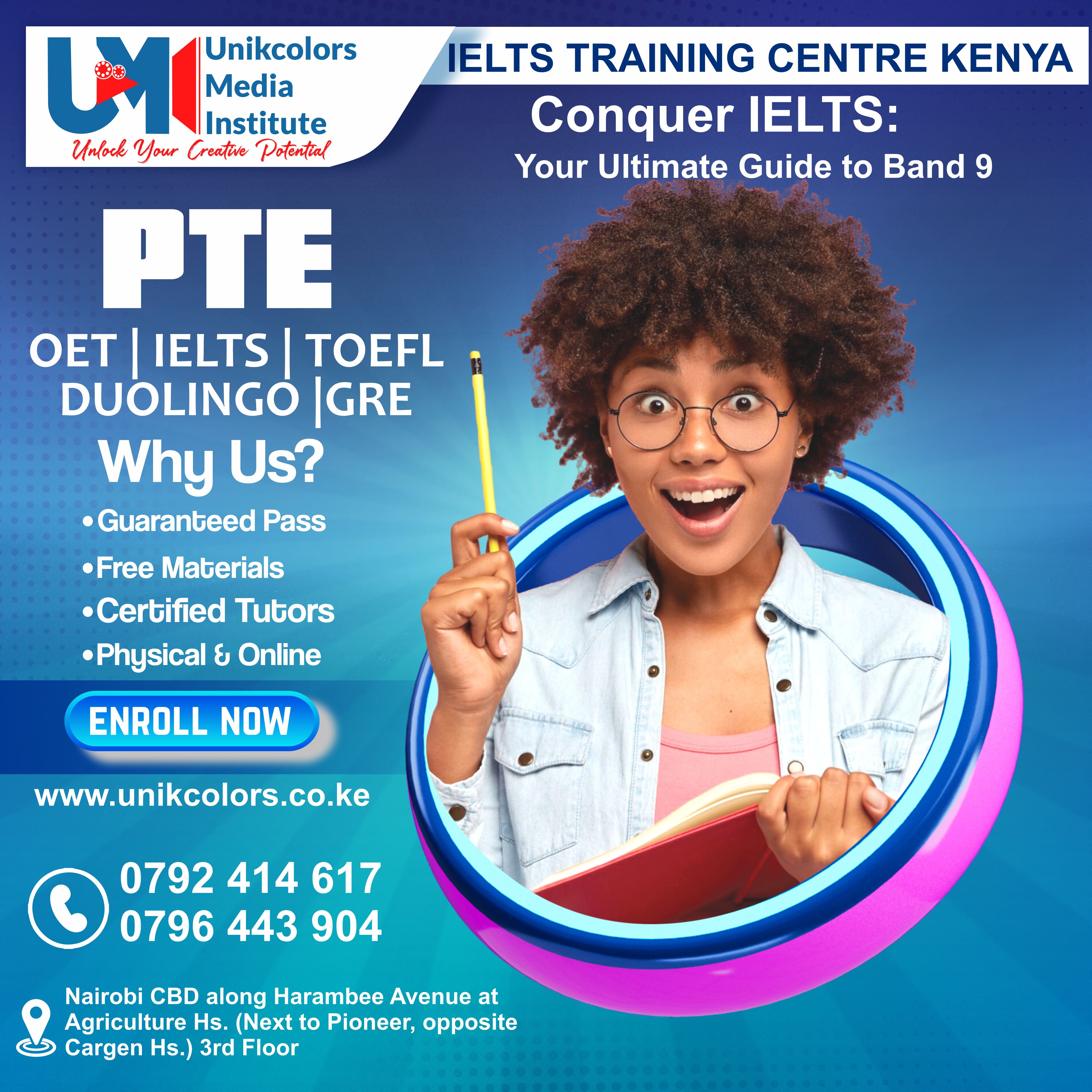 IELTS TRAINING CENTRE KENYA - IELTS PREPARATION | OET | TOEFL | PTE | GRE | DUOLINGO